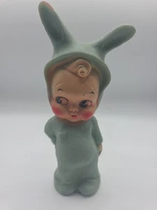 Dreamland 1956 Blue Bunny Bare Bottom Boy Rubber Toy Rare Vintage - Picture 1 of 8