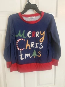 Christmas Sweatshirt Kids Size 12 - Picture 1 of 3