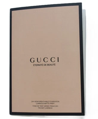 Gucci Eternite Beaute Breathable Foundation 120N 220W 330W 410N 510 Sample Card - Image 1 of 3