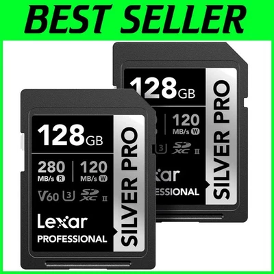 Professional 128GB SDXC Memory Card 2-Pack - Image 1 of 4