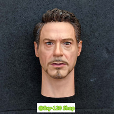 1/6 Male Iron Man Tony Stark Head Sculpt Model For 12"Figure Body Model