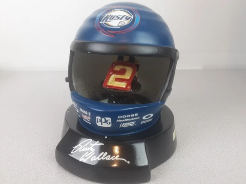 NASCAR #2 Rusty Wallace Tabletop Mini Helmet Penske Racing 2004 Cover