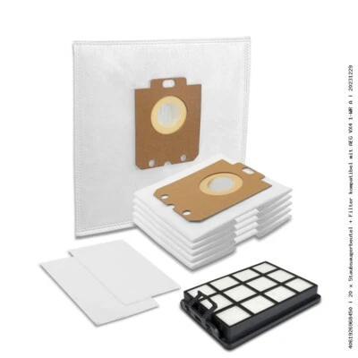 MISTERVAC 20 x SG Staubsaugerbeutel + Filter kompatibel mit AEG AB31C1GG CLEAN3000