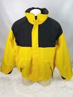 Tri Mountain Ski Snow Jacket Men Size Xl Hiking Lightweight Hood Black & Yellow