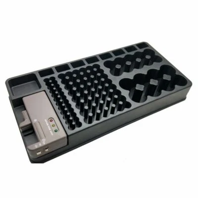 Battery Organiser Storage Box With Removable battery Tester Batteries AA AAA 9V - Image 1 of 4