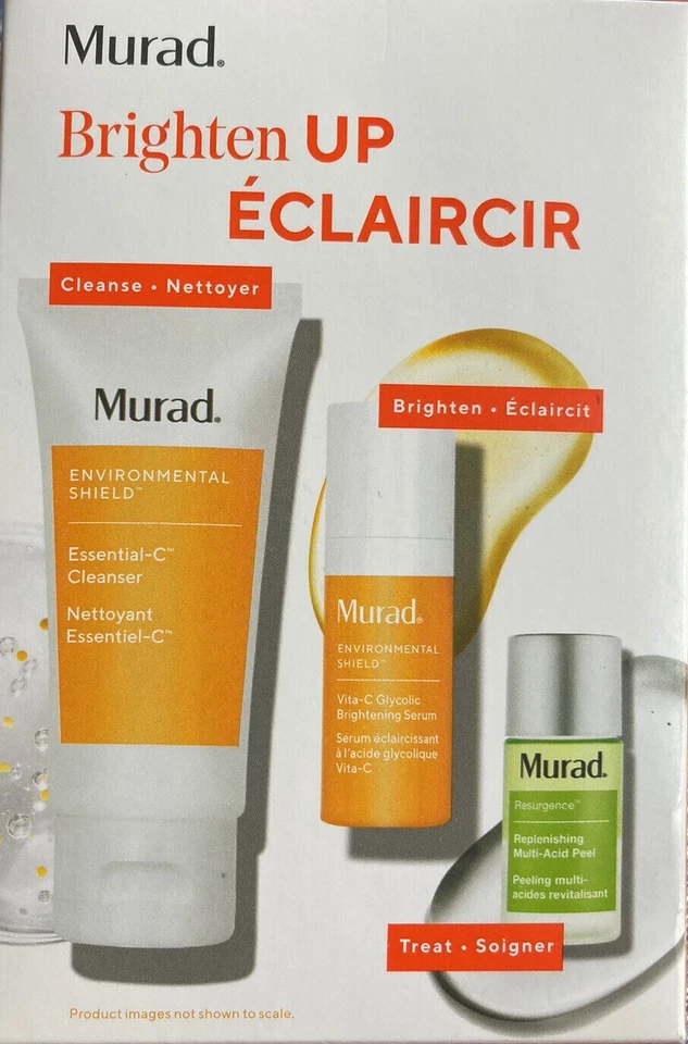 Murad Brighten Up Eclaircir - Limpiador, Suero Iluminador y Exfoliación Ácida NUEVO en Caja Foto 1 de 1