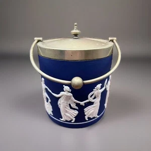Tarro de galletas antiguo de jaspe horas de baile - Imagen 1 de 11