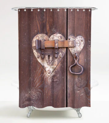 DUSCHVORHANG ANTI SCHIMMEL TEXTIL WANNENVORHANG BADEWANNENVORHANG TÜRSCHLOSS - Bild 1 von 4