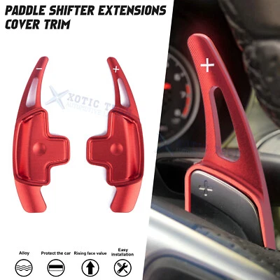 Embellecedor de cambio extendido de paleta roja deportiva para Mercedes Benz Clase A C E CLA GLA GLC Foto 1 de 4