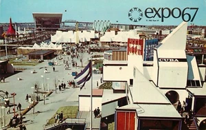 Postal de Ile Notre Dame Expo 67 de colección sin estampar sin usar 1963 - Imagen 1 de 2