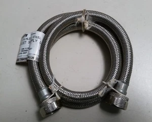 Watts Stainless Steel Flexible Braided Faucet Supply Hose 36" x 1/2" x 1/2" - Picture 1 of 7