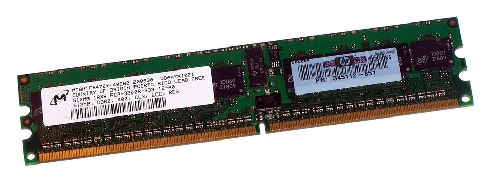 HP 345112-851 (512MB PC2-3200R ECC Reg Server 240-Pin DIMM)  - Immagine 1 di 1