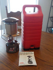 NOS 1984 Vintage Coleman Peak 1 Lantern Model 222-7107 + RED Plastic Case