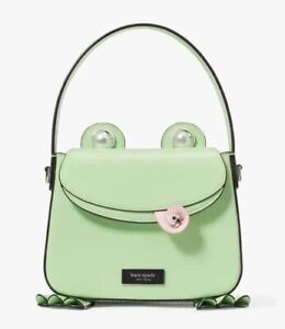 Kate Spade Lily Patent Leather 3D Frog Small Hobo Bag Purse Handbag Novelty NWT