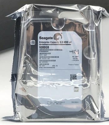 New Seagate ST6000NM0034 PowerEdge 6TB 7.2K SAS 12Gbps 3.5'' Hard Drive - Image 1 of 2