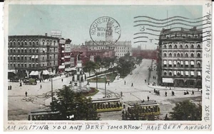 Cadillac Square and County Building, Detroit, Mich 1906 card showing Streetcars - Picture 1 of 2