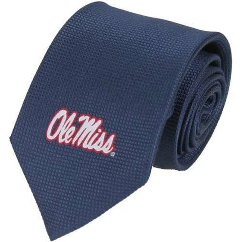 Mississippi Ole Miss Rebels Solid Silk Necktie Cover