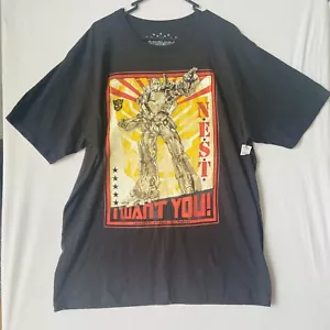 Transformers Nest Universal Studios I Want You Black Tshirt Size XL - Picture 1 of 5
