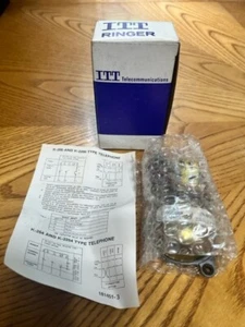 ITT TELECOMMUNICATIONS 153 ABA TIMBRE NUEVO STOCK ANTIGUO CON DIAGRAMA DE CABLEADO - Imagen 1 de 4
