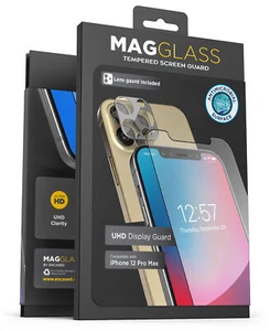 iPhone 12 Pro Max Tempered Glass Screen Protector and Camera Lens Protector - Picture 1 of 7