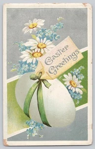 Postcard Easter Greetings Embossed Divided Back c1910 - Picture 1 of 2