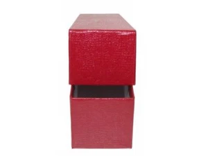 9x2x2 Red Storage Box with 100 Dime Paper Coin Holders/Flips by Guardhouse - Picture 1 of 7
