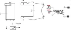 SFM / Sachs Fixierung für Zusatzakku E2 P31310 SAXXX E2 MaxSAXXX E2 RacingSAX... - Picture 1 of 1