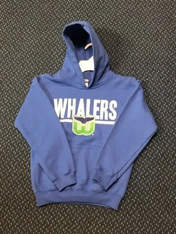 NHL Sports Hartford Whalers Blue Zip Up Kids Sweatshirt NEW Cover