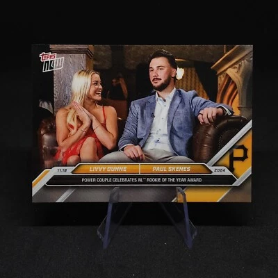 2024 Topps Now LIVVY DUNNE/PAUL SKENES Rookie of Year #TN-LDPS - Image 1 of 2