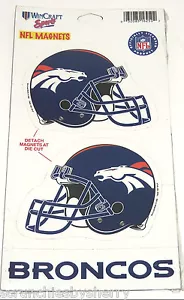 Denver Broncos Casco Imanes NFL Fútbol Wincraft NUEVO - Imagen 1 de 1