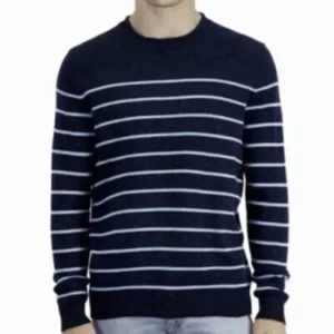 Suéter Club Room Hombre Azul Marino Calce Regular Rayas Talla XL - Imagen 1 de 5