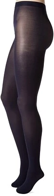 HUE 159683 Women's Opaque Sheer to Waist Navy Blue Tights Sz. S - Image 1 of 4