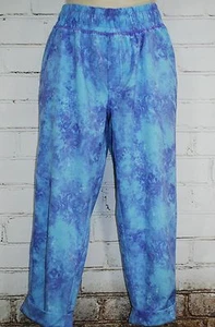 Ivivva by Lululemon Studio Track Pants Cuffed Elastic Waist Purple Tie Dye Sz 10 - Picture 1 of 8
