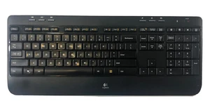 Logitech K520 Wireless Keyboard -no USB Receiver & Wireless Mouse-w/USB Receiver - Picture 1 of 10