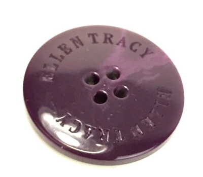 Botón de repuesto de funda de bolsillo de mezcla púrpura de plástico Ellen Tracy .90" Foto 1 de 2