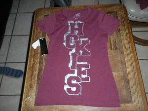 Mint w Tags Small Bedazlled T Shirt Campus Couture VT Virginia Tech Hokies - Picture 1 of 1