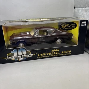 1968 Chevelle Cordovan Maroon 1:18 Ertl American Muscle 32490 - Picture 1 of 11