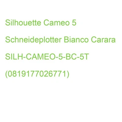Silhouette Cameo 5 Schneideplotter Bianco Carara SILH-CAMEO-5-BC-5T (08191770267 - Bild 1 von 2