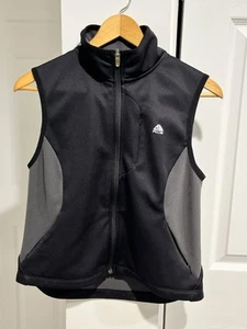 Vintage Nike ACG Kids Full Zip Golf Vest Black Gray Medium Golf Casual School - Picture 1 of 7