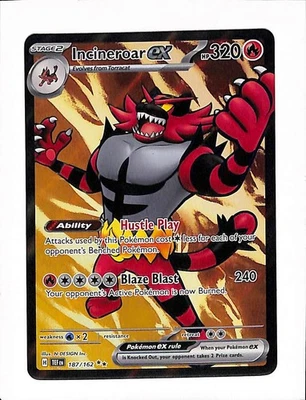 Incineroar ex 187/162 SV05: Temporal Forces Holo - Image 1 of 2