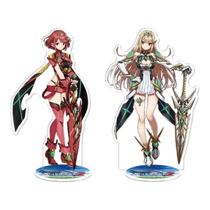 Xenoblade 2 BIG Acrylic Stand Set of 2 Homura Hikari Video Game Unused - Picture 1 of 2