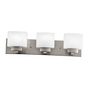 578005 Dove Creek Waschtischleuchte Bad-/Waschtischleuchten 3-flammig Satin Nickel - Bild 1 von 7