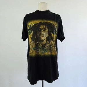 Vtg Y2K 00s Flying Horse Bob Marley Rastafari Tee Size L Graphic Print T-Shirt - Picture 1 of 6