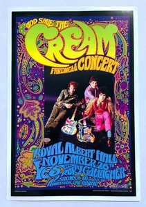 BOB MASSE GOD SAVE THE CREAM FAREWELL ROCK CONCERT POSTER SIGNED BY ARTIST - Picture 1 of 2
