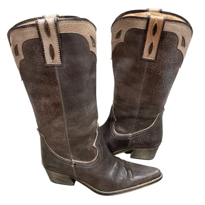 Destroy Vintage Western Snip Toe Cowgirl Boots size 40 - Image 1 of 4