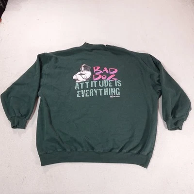 Big Dogs Sweatshirt Mens 2XL Bad Dog Attitude Is Everything Crewneck Sweater - Image 1 of 4