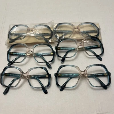 Diane Von Furstenberg Vintage Lot of 6 Eye/Sun Glasses 2 Toned blue Temples New! - Image 1 of 4