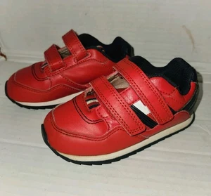 Tommy Hilfiger Toddler Athletic Sneakers Hook & Loop Toddler 7 Red Blue - Picture 1 of 6