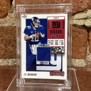 ELI MANNING 2022 JERSEY FUSION GAME USED SWATCH - NEW YORK GIANTS - Bild 1 von 2