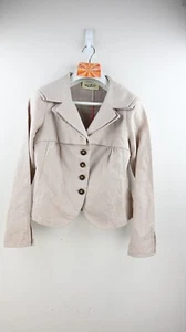 Trelise Cooper "Double up Deauville" 100% linen blazer in cool taupe size 10 - Picture 1 of 13